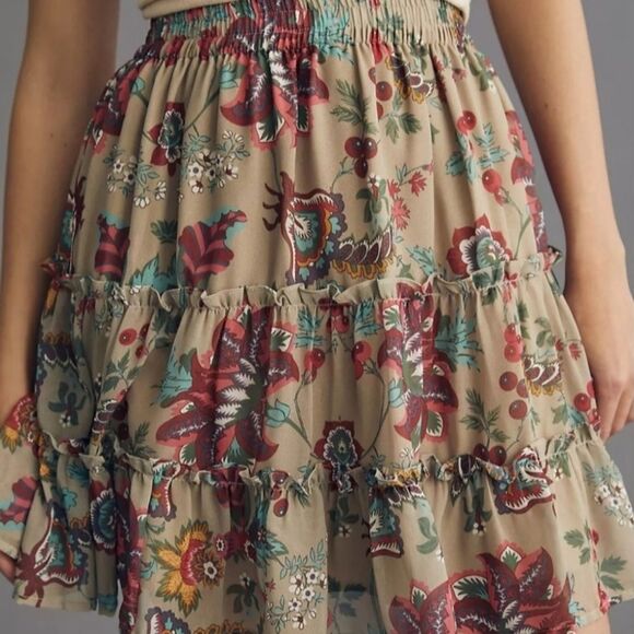 NWT Anthropologie Let Me Be Chiffon Mini Skirt Size M - Picture 5 of 11